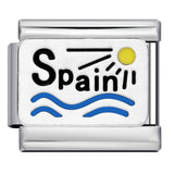 New Italian Module Bracelet Stainless Steel Welding Drip Oil Personalized English DIY Bracelet Accessories Wholesale New Italian Module Bracelet Stainless Steel Welding Drip Oil Personalized English DIY Bracelet Accessories Wholesale