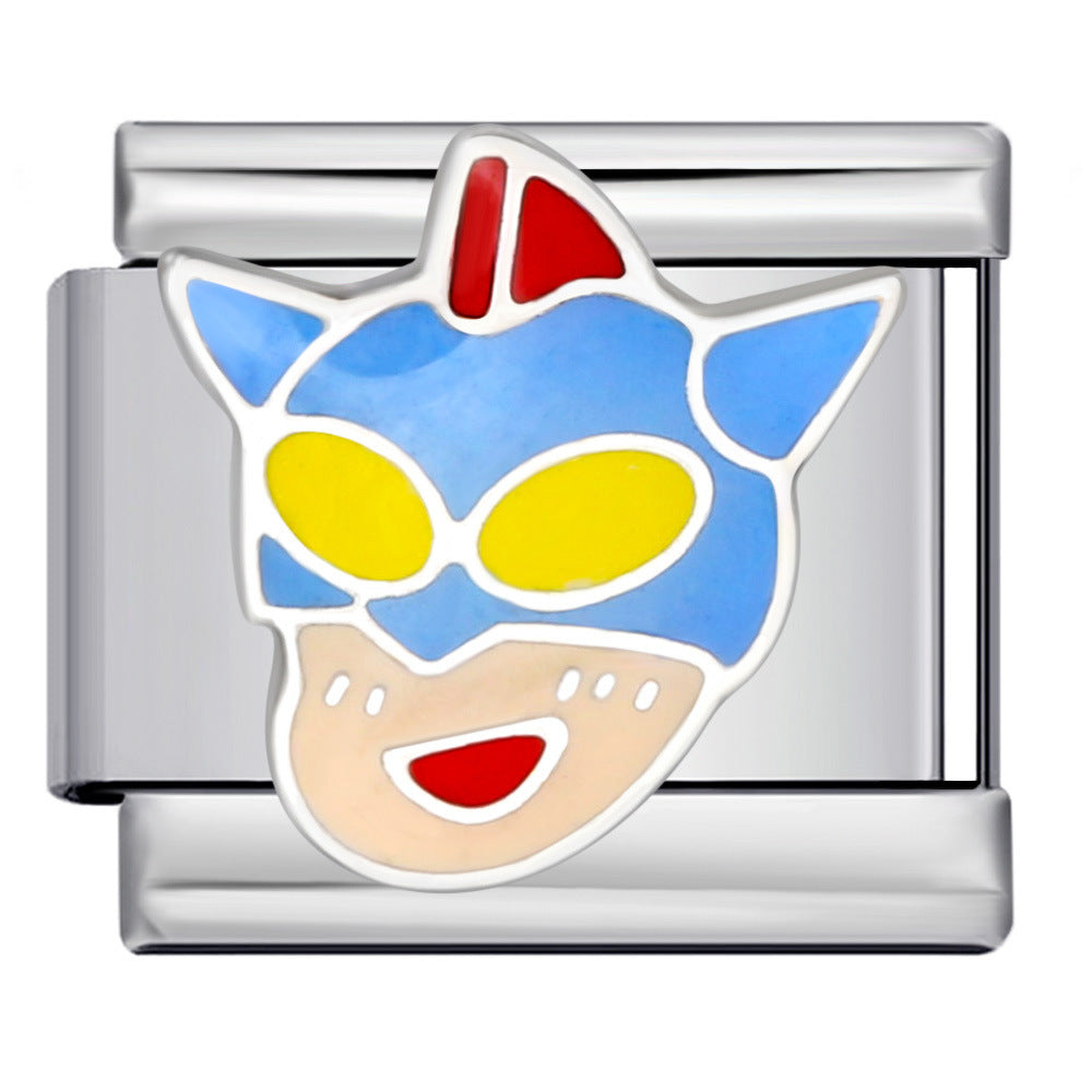 New Cartoon Character Italian Modular Bracelet Stainless Steel Welded DIY Stretch Link Bracelet New Cartoon Character Italian Modular Bracelet Stainless Steel Welded DIY Stretch Link Bracelet