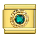 Inlaid New Titanium Steel Welding Oil Drop DIY Italian Module Bracelet Italian Charm Bracelet Inlaid New Titanium Steel Welding Oil Drop DIY Italian Module Bracelet Italian Charm Bracelet