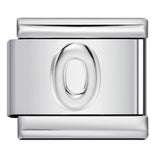 Italian Stainless Steel Silver Raised 26 Letter DIY Module Bracelet with Free Splicing Elastic Watch Strap Italian Stainless Steel Silver Raised 26 Letter DIY Module Bracelet with Free Splicing Elastic Watch Strap