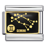 New 12 Constellation Series Italian Module Bracelet Stainless Steel Welding Gold Plating Drip Oil DIY Pattern Bracelet New 12 Constellation Series Italian Module Bracelet Stainless Steel Welding Gold Plating Drip Oil DIY Pattern Bracelet