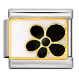 New Flower Series Titanium Steel Bracelet Welding Pattern Drip Oil DIY Italian Module Bracelet Strap Chain Wholesale New Flower Series Titanium Steel Bracelet Welding Pattern Drip Oil DIY Italian Module Bracelet Strap Chain Wholesale