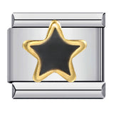 Stainless Steel Italian Module Bracelet Titanium Steel Welding Drip Oil Pattern DIY Bracelet Italian Charm Stainless Steel Italian Module Bracelet Titanium Steel Welding Drip Oil Pattern DIY Bracelet Italian Charm