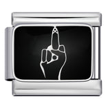 New DIY Italian Module Bracelet Titanium Steel Drip Oil Welding Pattern Strap Chain Fashion Splicing Strap Chain New DIY Italian Module Bracelet Titanium Steel Drip Oil Welding Pattern Strap Chain Fashion Splicing Strap Chain