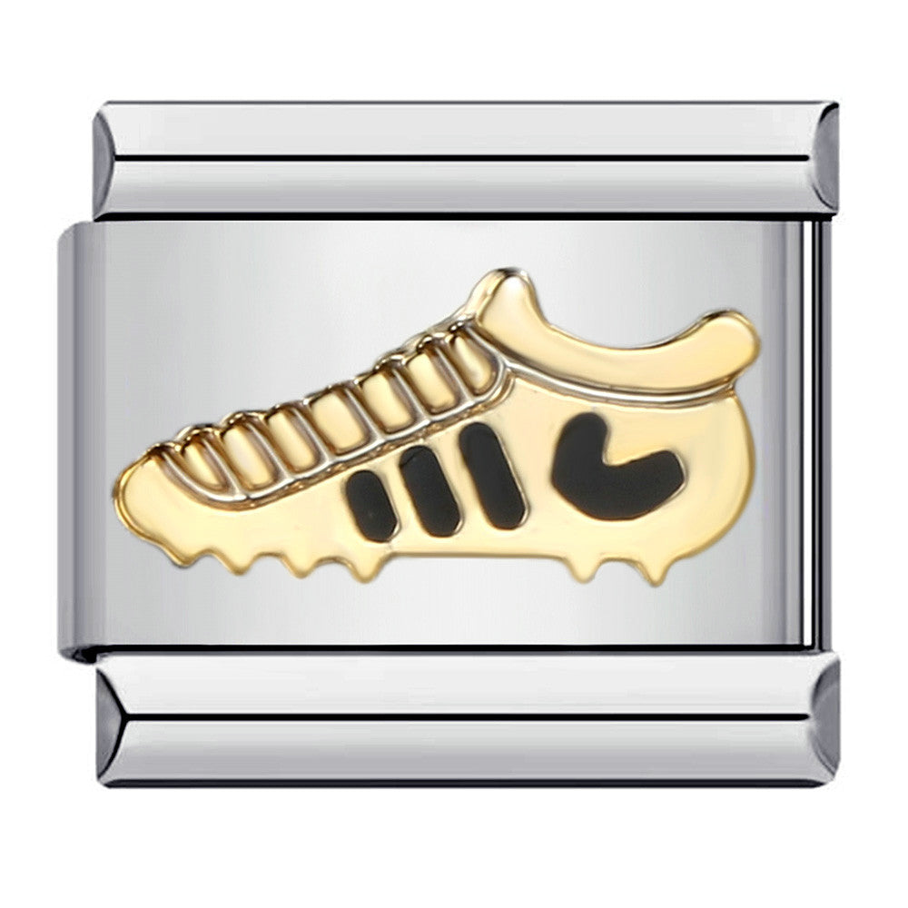 Sports Series DIY Stainless Steel Italian Module Bracelet Welding Pattern Personalized Elastic Splicing Bracelet Sports Series DIY Stainless Steel Italian Module Bracelet Welding Pattern Personalized Elastic Splicing Bracelet