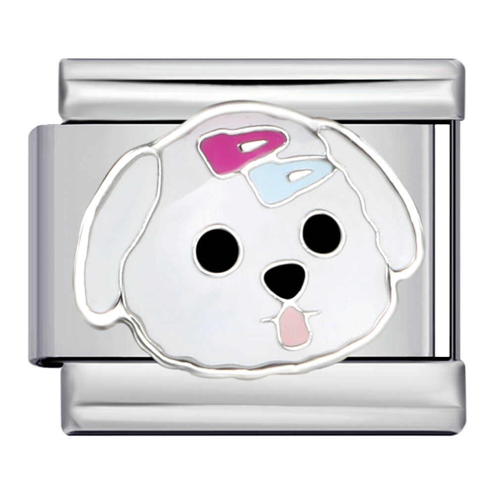 Romantic Pink Italian Modular Bracelet Titanium Steel Welding DIY Charm Bracelet Fairy Gift for Girls Romantic Pink Italian Modular Bracelet Titanium Steel Welding DIY Charm Bracelet Fairy Gift for Girls