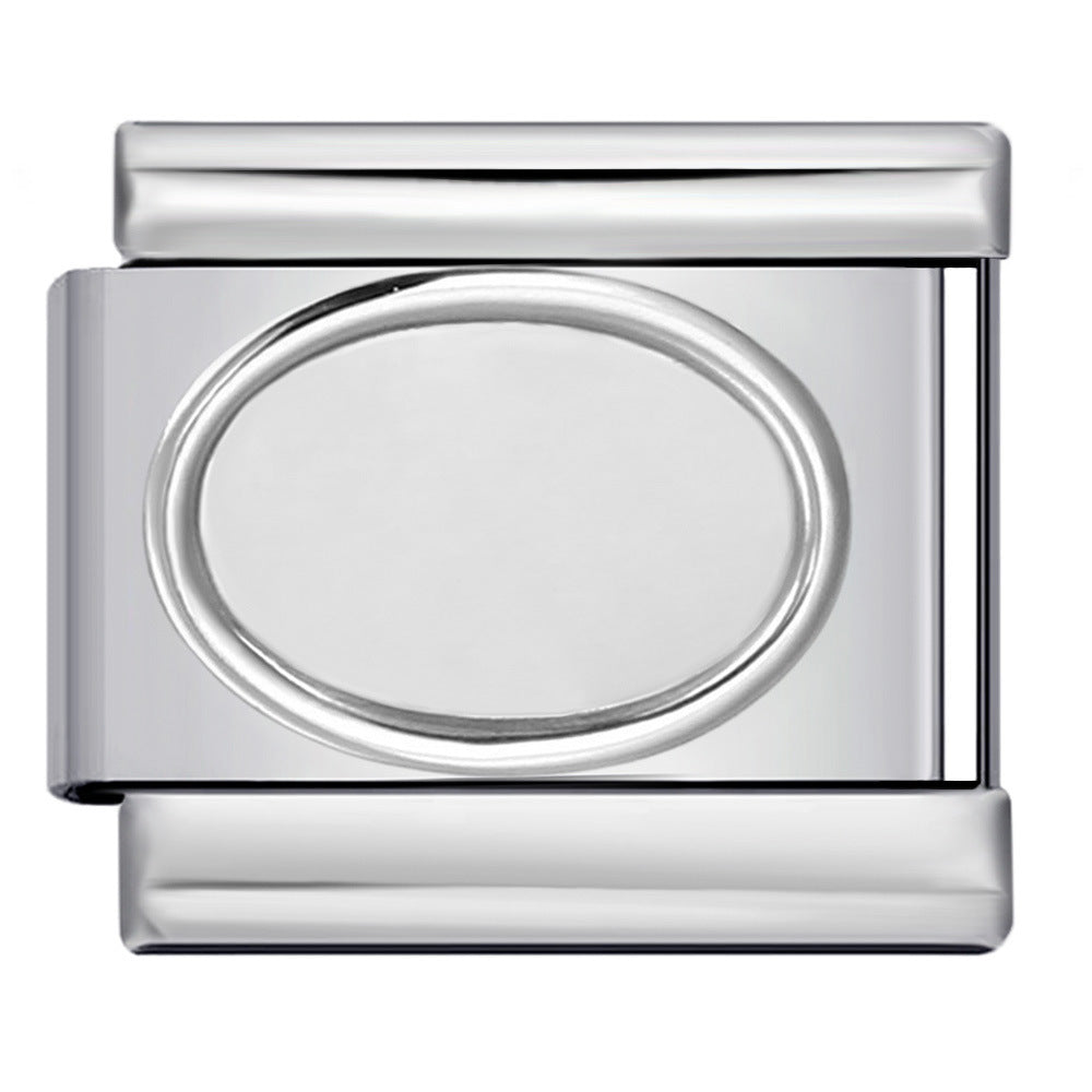 Titanium Steel Gold Silver Stamping Pattern DIY Italian Module Bracelet Italian Charm Bracelet Titanium Steel Gold Silver Stamping Pattern DIY Italian Module Bracelet Italian Charm Bracelet