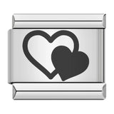 Cross Border Hot Selling Laser Engraving Heart-shaped Series Titanium Steel Handmade DIY Italian Module Bracelet Wholesale Cross Border Hot Selling Laser Engraving Heart-shaped Series Titanium Steel Handmade DIY Italian Module Bracelet Wholesale