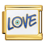 Gold Bottom Star Moon Blue Italian Module Bracelet DIY Jewelry Creative Accessories Detachable Titanium Steel Strap Chain Gold Bottom Star Moon Blue Italian Module Bracelet DIY Jewelry Creative Accessories Detachable Titanium Steel Strap Chain