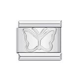 Colorful Butterfly Italian Module Bracelet Titanium Steel Welding Pattern Drip Oil DIY Bracelet Italian Charm Colorful Butterfly Italian Module Bracelet Titanium Steel Welding Pattern Drip Oil DIY Bracelet Italian Charm