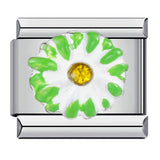 Green Titanium Steel Welded Gold-plated Drip Oil Bracelet Cartoon DIY Italian Module Bracelet Accessories Wholesale Green Titanium Steel Welded Gold-plated Drip Oil Bracelet Cartoon DIY Italian Module Bracelet Accessories Wholesale