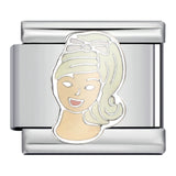 Romantic Pink Italian Modular Bracelet Titanium Steel Welding DIY Charm Bracelet Fairy Gift for Girls Romantic Pink Italian Modular Bracelet Titanium Steel Welding DIY Charm Bracelet Fairy Gift for Girls