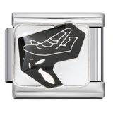 Italian Module Bracelet Peace Series Stainless Steel Welding Drip Oil Pattern DIY Elastic Splicing Strap Chain Italian Module Bracelet Peace Series Stainless Steel Welding Drip Oil Pattern DIY Elastic Splicing Strap Chain