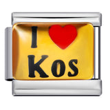 New Italian Module Bracelet Stainless Steel Welding Drip Oil Personalized English DIY Bracelet Accessories Wholesale New Italian Module Bracelet Stainless Steel Welding Drip Oil Personalized English DIY Bracelet Accessories Wholesale