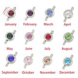 Double Hooked 12 Birthday Stone Italian Module Bracelet Creative DIY Elastic Splicing Titanium Steel Strap Chain Double Hooked 12 Birthday Stone Italian Module Bracelet Creative DIY Elastic Splicing Titanium Steel Strap Chain