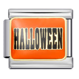 Cross Border Halloween Italian Module Bracelet Gothic Titanium Steel Welding Drip Oil DIY Bracelet Cross Border Halloween Italian Module Bracelet Gothic Titanium Steel Welding Drip Oil DIY Bracelet