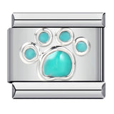 New Titanium Steel Color Dripping Oil Cat Claw Series Italian Module Bracelet DIY Elastic Splicing Bracelet New Titanium Steel Color Dripping Oil Cat Claw Series Italian Module Bracelet DIY Elastic Splicing Bracelet