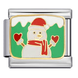 New Christmas Elements Italian Module Bracelet Personalized Welding Drip Oil Titanium Steel Bracelet DIY Strap Chain New Christmas Elements Italian Module Bracelet Personalized Welding Drip Oil Titanium Steel Bracelet DIY Strap Chain