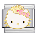 New Cute Cartoon Pattern Italian Module Bracelet Titanium Steel Gold Plated Welding DIY Strap Chain Bracelet New Cute Cartoon Pattern Italian Module Bracelet Titanium Steel Gold Plated Welding DIY Strap Chain Bracelet