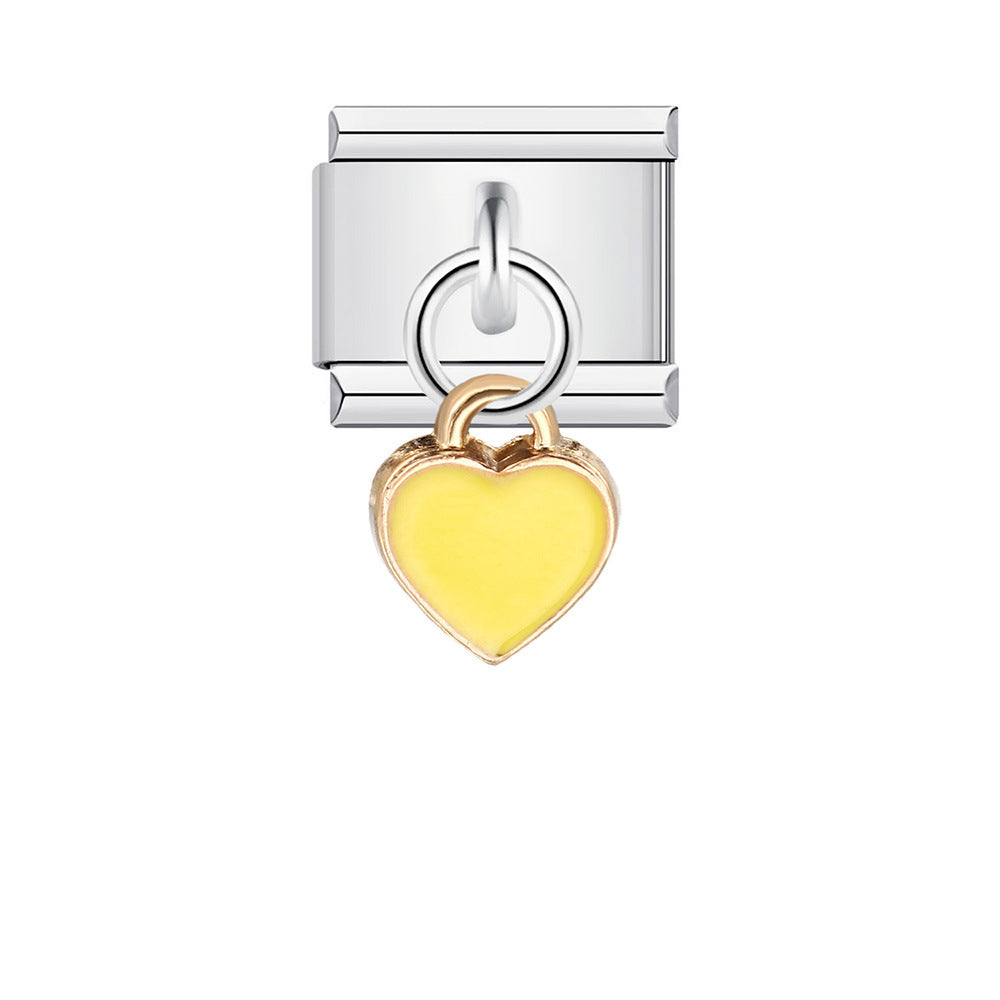 Charm Pendant Italian Module Bracelet Single Shell Pearl Titanium Steel Strap Chain Italian Charms Charm Pendant Italian Module Bracelet Single Shell Pearl Titanium Steel Strap Chain Italian Charms