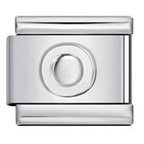 Concave Silver Titanium Steel Stamping Pattern DIY Italian Module Bracelet Italian Charm Bracelet Concave Silver Titanium Steel Stamping Pattern DIY Italian Module Bracelet Italian Charm Bracelet