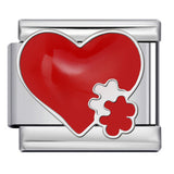 New Heart-shaped Titanium Steel Watch Strap Chain Gold-plated Welding Drip Oil DIY Italian Module Bracelet Accessories Wholesale New Heart-shaped Titanium Steel Watch Strap Chain Gold-plated Welding Drip Oil DIY Italian Module Bracelet Accessories Wholesale