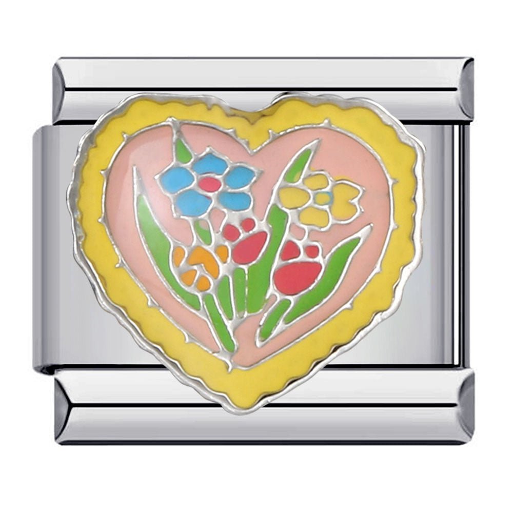 New Love Element Italian Module Bracelet Titanium Steel Gold Plated Drip Oil DIY Welding Pattern Bracelet Accessories New Love Element Italian Module Bracelet Titanium Steel Gold Plated Drip Oil DIY Welding Pattern Bracelet Accessories