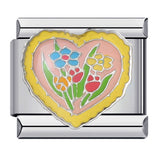 New Love Element Italian Module Bracelet Titanium Steel Gold Plated Drip Oil DIY Welding Pattern Bracelet Accessories New Love Element Italian Module Bracelet Titanium Steel Gold Plated Drip Oil DIY Welding Pattern Bracelet Accessories