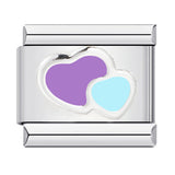 Italian Module Bracelet Color Drip Oil Stamping Pattern DIY Titanium Steel Elastic Splicing Bracelet Accessories Wholesale Italian Module Bracelet Color Drip Oil Stamping Pattern DIY Titanium Steel Elastic Splicing Bracelet Accessories Wholesale