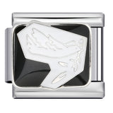 Italian Module Bracelet Peace Series Stainless Steel Welding Drip Oil Pattern DIY Elastic Splicing Strap Chain Italian Module Bracelet Peace Series Stainless Steel Welding Drip Oil Pattern DIY Elastic Splicing Strap Chain