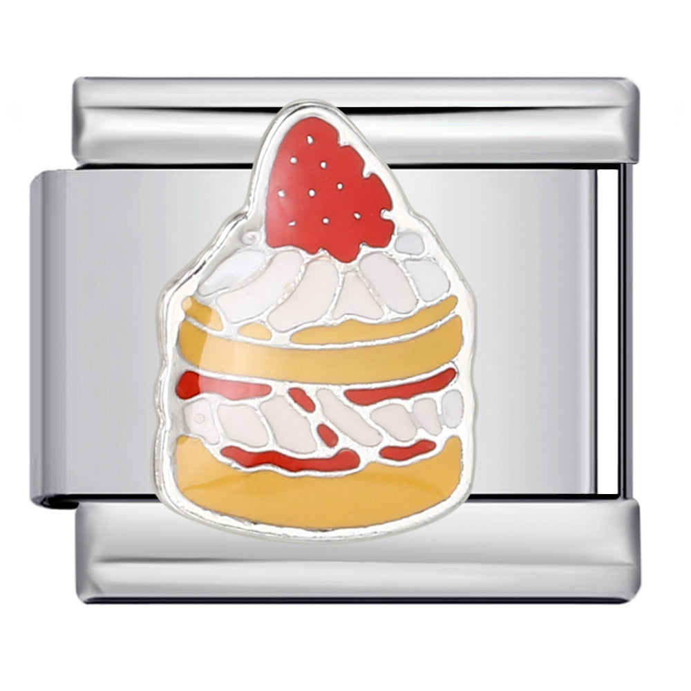 New Warm Mother's Day Series Bracelet Titanium Steel Gold Plated Welding Pattern DIY Italian Module Bracelet New Warm Mother's Day Series Bracelet Titanium Steel Gold Plated Welding Pattern DIY Italian Module Bracelet