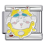 Titanium Steel Welding Drip Oil DIY Italian Module Bracelet Cute Cartoon Pattern Best Friend Girl Birthday Gift Titanium Steel Welding Drip Oil DIY Italian Module Bracelet Cute Cartoon Pattern Best Friend Girl Birthday Gift