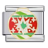 Christmas Series DIY Elastic Bracelet Stainless Steel Welding Drip Oil Italian Module Bracelet New Year's Gift Christmas Series DIY Elastic Bracelet Stainless Steel Welding Drip Oil Italian Module Bracelet New Year's Gift