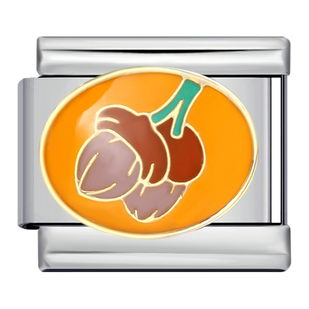 New Thanksgiving Series DIY Bracelet Stainless Steel Italian Module Bracelet Titanium Steel Welded Drip Oil Strap Chain New Thanksgiving Series DIY Bracelet Stainless Steel Italian Module Bracelet Titanium Steel Welded Drip Oil Strap Chain