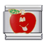 Summer Colorful Vegetable and Fruit Series Italian Module Bracelet Titanium Steel Welding Drip Oil DIY Personalized Splicing Bracelet Summer Colorful Vegetable and Fruit Series Italian Module Bracelet Titanium Steel Welding Drip Oil DIY Personalized Splicing Bracelet