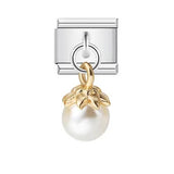 Charm Pendant Italian Module Bracelet Single Shell Pearl Titanium Steel Strap Chain Italian Charms Charm Pendant Italian Module Bracelet Single Shell Pearl Titanium Steel Strap Chain Italian Charms