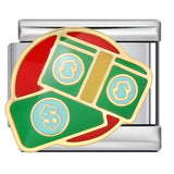 American Cultural Elements Italian Modular Bracelet Titanium Steel Welded Drip Oil Bracelet American Cultural Elements Italian Modular Bracelet Titanium Steel Welded Drip Oil Bracelet