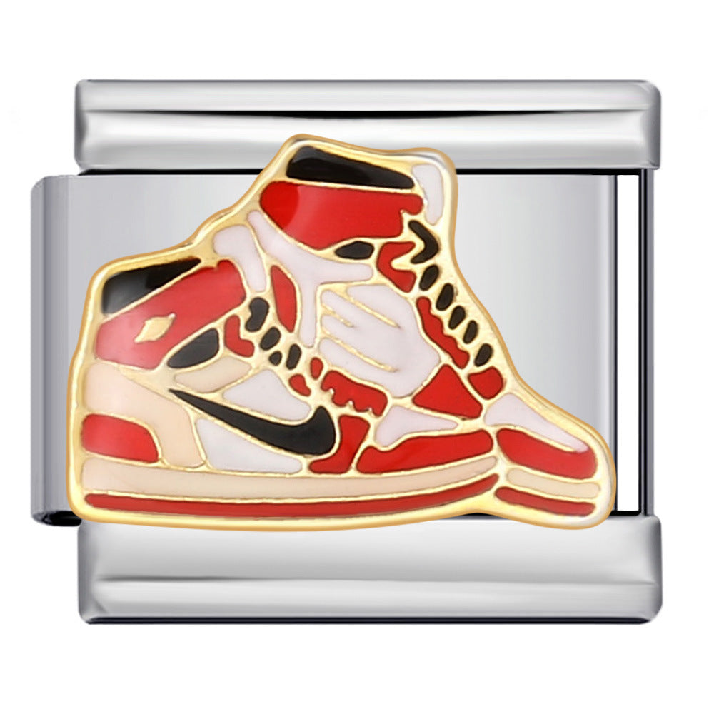 Valentine's Day Gift Perfume Lipstick Italian Module Bracelet Titanium Steel Gold Plated Welding DIY Watch Band Chain Bracelet Valentine's Day Gift Perfume Lipstick Italian Module Bracelet Titanium Steel Gold Plated Welding DIY Watch Band Chain Bracelet