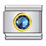 New Circle Colored Stone Italian Module Bracelet Stainless Steel Welding DIY Simple Fashion Bracelet Strap Chain New Circle Colored Stone Italian Module Bracelet Stainless Steel Welding DIY Simple Fashion Bracelet Strap Chain