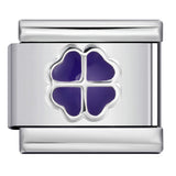 Color Dripping Oil Clover Module Bracelet Stainless Steel Stamping Pattern DIY Elastic Bracelet Accessories Wholesale Color Dripping Oil Clover Module Bracelet Stainless Steel Stamping Pattern DIY Elastic Bracelet Accessories Wholesale