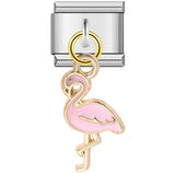 Cross Border Hot Selling Hook Pendant Italian Module Bracelet DIY Elastic Drip Oil Splicing Stainless Steel Bracelet Cross Border Hot Selling Hook Pendant Italian Module Bracelet DIY Elastic Drip Oil Splicing Stainless Steel Bracelet