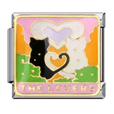 Cross Border Hot Selling Cute Pet Series Titanium Steel Welding Drip Oil Wristband Cartoon DIY Italian Module Bracelet Wholesale Cross Border Hot Selling Cute Pet Series Titanium Steel Welding Drip Oil Wristband Cartoon DIY Italian Module Bracelet Wholesale