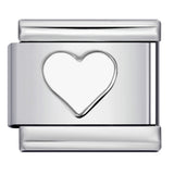 Concave Silver Titanium Steel Stamping Pattern DIY Italian Module Bracelet Italian Charm Bracelet Concave Silver Titanium Steel Stamping Pattern DIY Italian Module Bracelet Italian Charm Bracelet