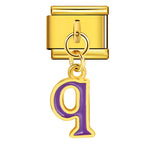 Gold Background, Colorful Oil Dripping Letters, Italian Module Bracelet, Titanium Steel Welded Hook, Fashionable and Simple Wristband Accessory Gold Background, Colorful Oil Dripping Letters, Italian Module Bracelet, Titanium Steel Welded Hook, Fashionable and Simple Wristband Accessory