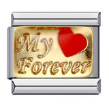 Gold Bottom English Love Italian Module Bracelet Stainless Steel Welding Gold Plating Drip Oil DIY Elastic Bracelet Gold Bottom English Love Italian Module Bracelet Stainless Steel Welding Gold Plating Drip Oil DIY Elastic Bracelet