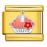 Gourmet Series Italian Module Bracelet Titanium Steel Welding Drip Oil Cartoon Pattern DIY Elastic Splicing Bracelet Gourmet Series Italian Module Bracelet Titanium Steel Welding Drip Oil Cartoon Pattern DIY Elastic Splicing Bracelet