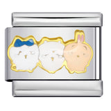 Titanium Steel Welding Drip Oil DIY Italian Module Bracelet Cute Cartoon Pattern Best Friend Girl Birthday Gift Titanium Steel Welding Drip Oil DIY Italian Module Bracelet Cute Cartoon Pattern Best Friend Girl Birthday Gift