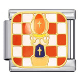 Cross Border Hot Selling Chess Italian Module Bracelet Titanium Steel Welding Gold Plating Drip Oil DIY Splicing Bracelet Cross Border Hot Selling Chess Italian Module Bracelet Titanium Steel Welding Gold Plating Drip Oil DIY Splicing Bracelet