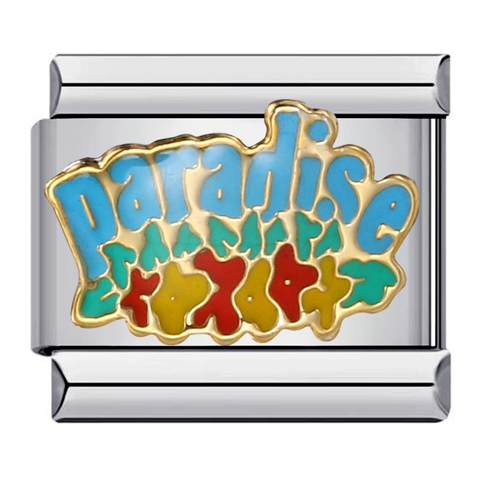 New Stainless Steel Welding Drip Oil Cartoon DIY Italian Module Bracelet Italian Module New Stainless Steel Welding Drip Oil Cartoon DIY Italian Module Bracelet Italian Module