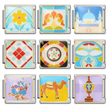 New Arab Culture Italian Module Bracelet Stainless Steel Welding Drip Oil DIY Elastic Bracelet New Arab Culture Italian Module Bracelet Stainless Steel Welding Drip Oil DIY Elastic Bracelet